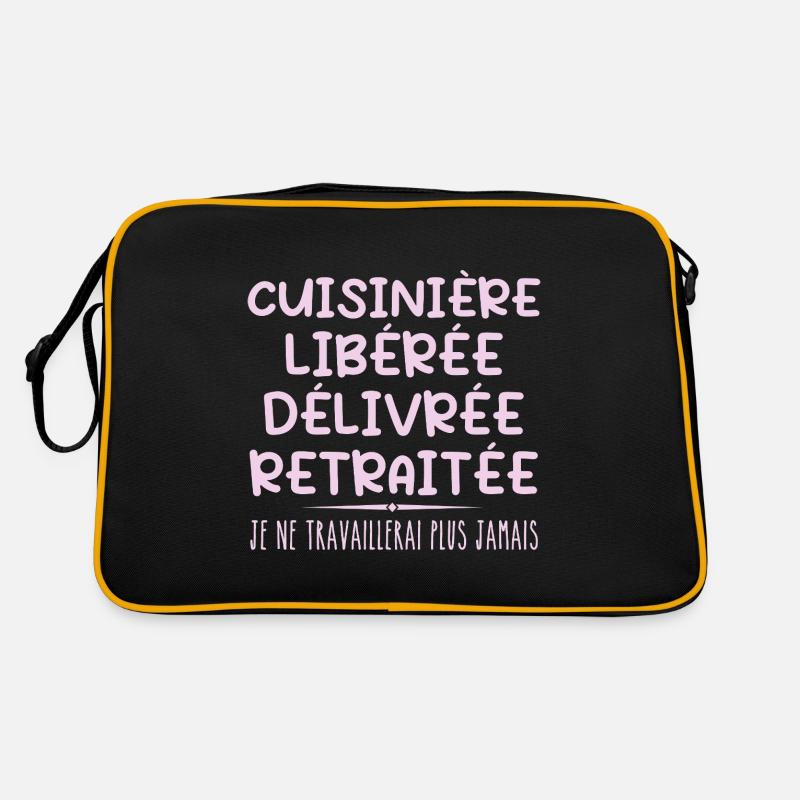 Cuisinière célèbre sa retraite avec humour cadeau Sac Retro