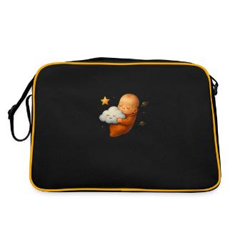 Newborn cuddles cloud - Retro Bag - black/gold - Back