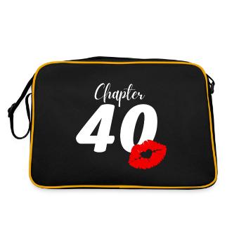 40th birthday - Retro Bag - black/gold - Back