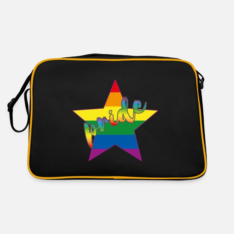 Rainbow Star Pride Retro Bag