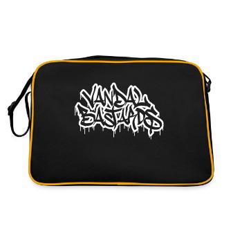 Vandal Bastards WHITE - Retro Bag - black/gold - Back