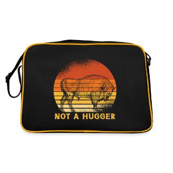 American Bison Buffalo - Retro Bag - black/gold - Back