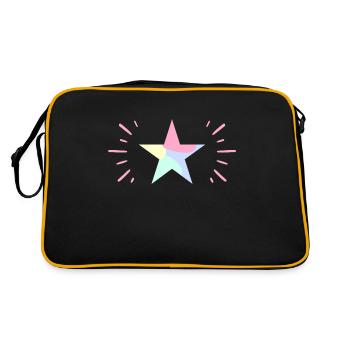 Pastel Shining Star - ApriNoeScor - Retro Bag - black/gold - Back