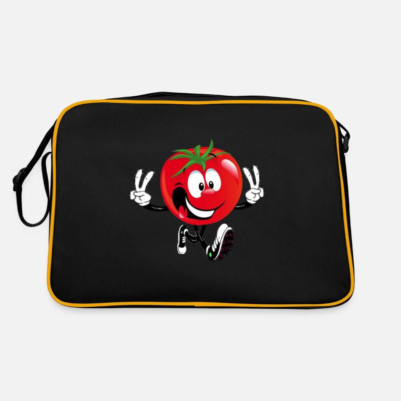 Conception de bande dessinée comique de tomate Sac Retro