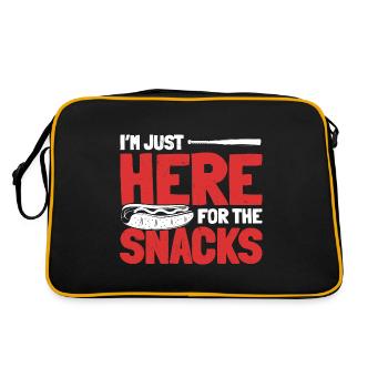 Amateurs de collations de baseball - Sac Retro - noir/or - Dos