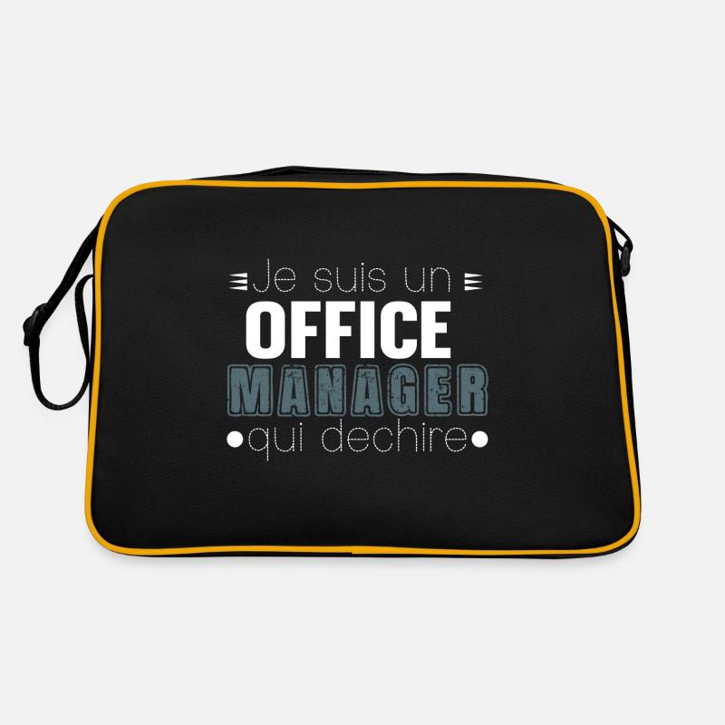 Office Manager Qui Déchire Cadeau Sac Retro