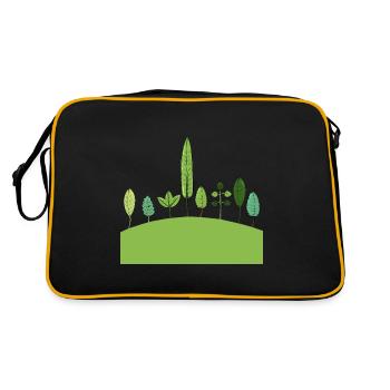 Crazy Plants - Retro Bag - black/gold - Back