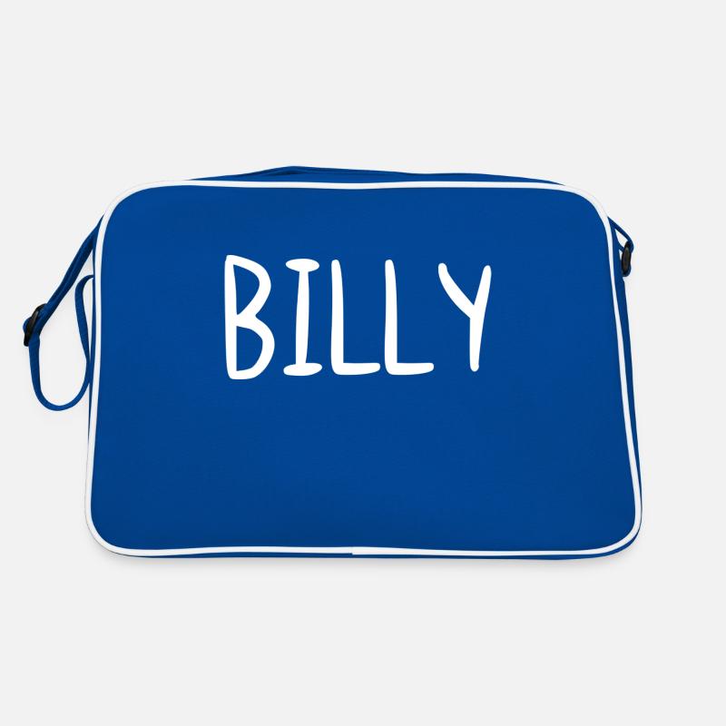 Billy Custom Name Font Text Birthday Retro Bag