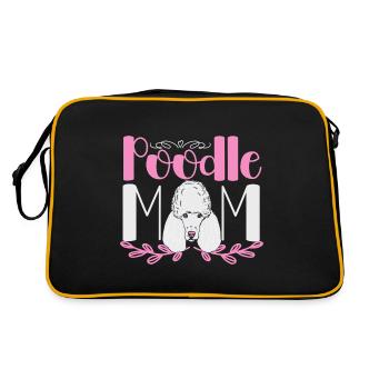 Caniche Maman Chien Caniche Mama - Sac Retro - noir/or - Dos