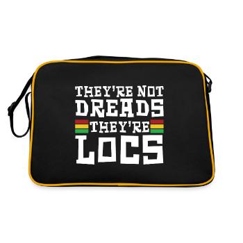 Dreadlocks Rasta Hair Dreads Rastafari - Retro Bag - black/gold - Back