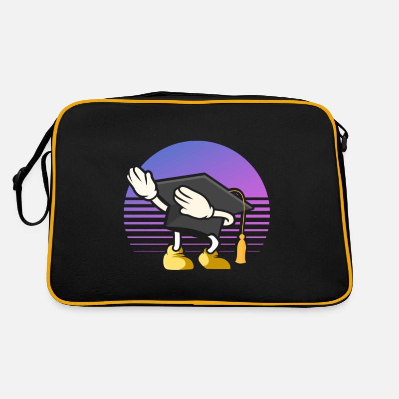 Tupfende Akademikerkappe Graduierung Retro Tasche