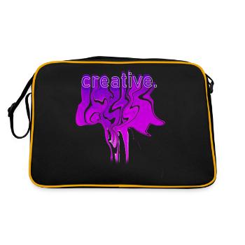 Créatif - Sac Retro - noir/or - Dos