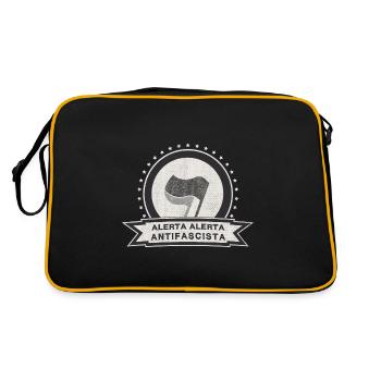ANTIFA - Retro Bag - black/gold - Back