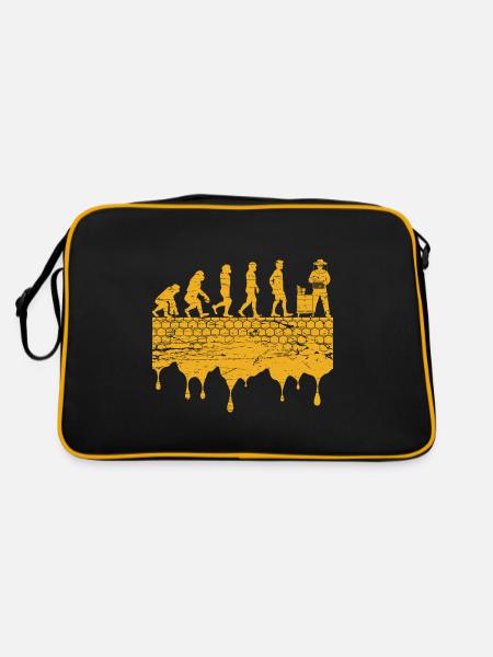 Apiculteur Evolution Apiculture Abeilles mellifères - Sac Retro - noir/or