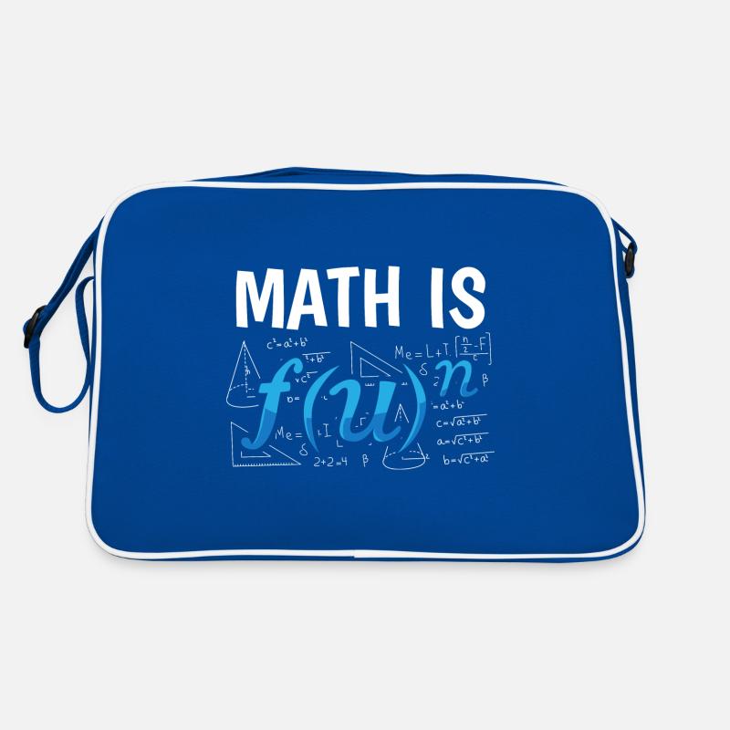 Math Is Mathe Mathematik Lehrer Wissenschaft Retro Tasche