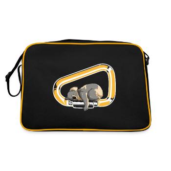Koala Carabiner Escalade Animal Mignon Bloc - Sac Retro - noir/or - Dos