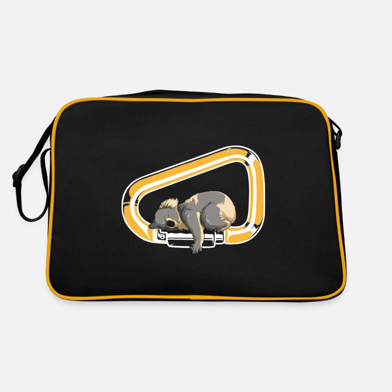 Koala Carabiner Escalade Animal Mignon Bloc - Sac Retro - noir/or