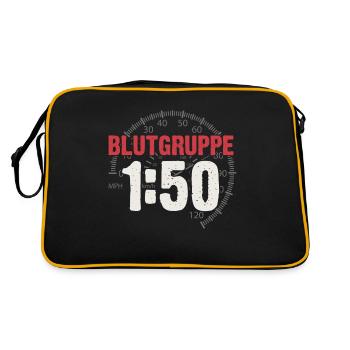 Blood Group 1:50 Gasoline Moped DDR Ostalgie Simson - Retro Bag - black/gold - Back