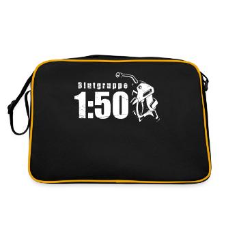 Groupe sanguin 1:50 pour cyclomoteur Ostalgie DDR Simmi - Sac Retro - noir/or - Dos
