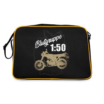 Groupe sanguin 1:50 piston essence cyclomoteur Simson East - Sac Retro - noir/or - Dos