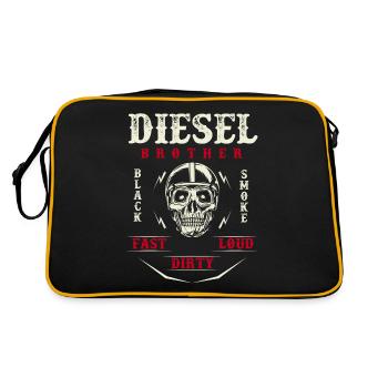 Diesel Power Diesel Brother Black Smoke Dirty Loud - Sac Retro - noir/or - Dos
