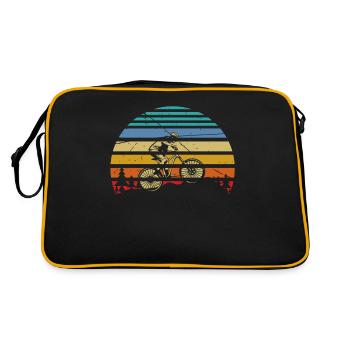 MTB Downhill, VTT cycliste, Sports de plein air - Sac Retro - noir/or - Dos