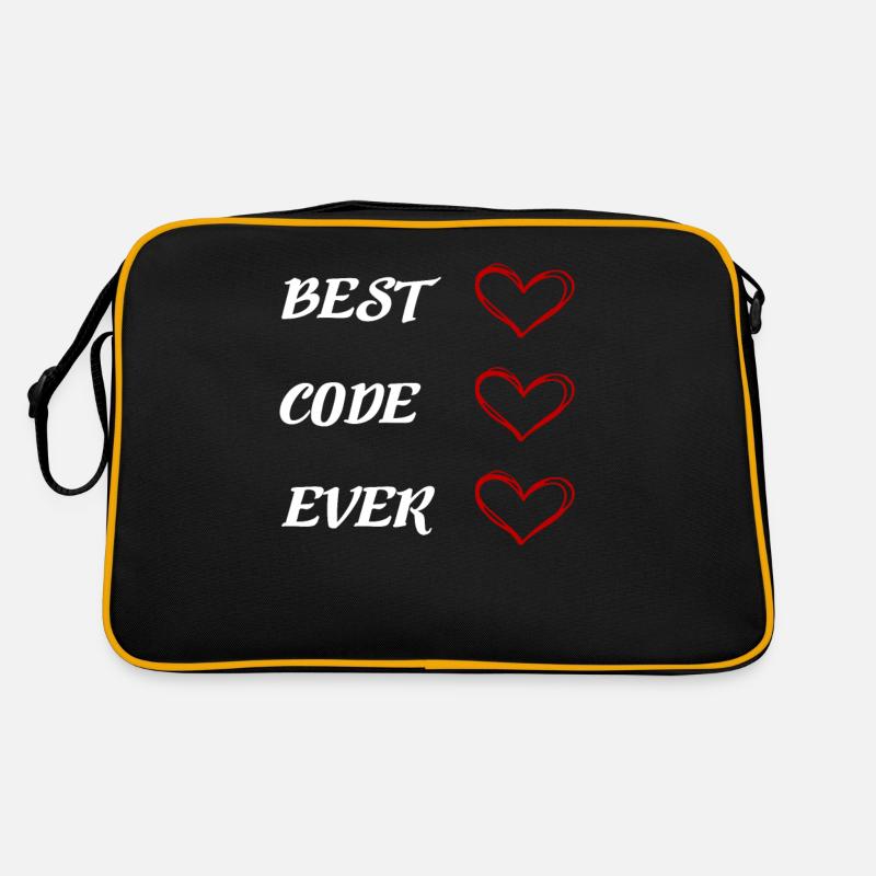 programmeur - Sac Retro - noir/or