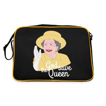 Dieu sauve la Reine - Sac Retro - noir/or - Dos