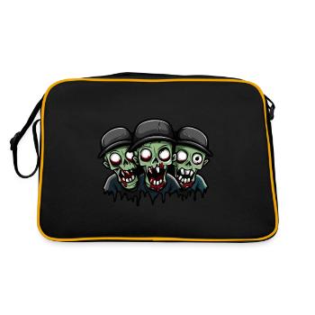 Zombies Halloween - Retro Bag - black/gold - Back