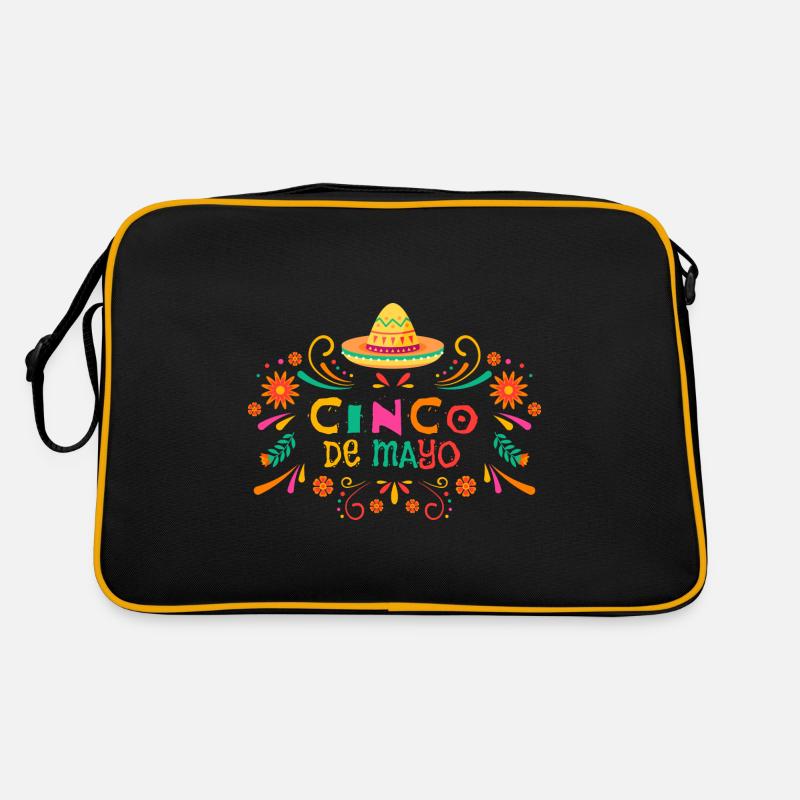 Sombrero Fiesta Cheerful Cinco De Mayo Retro Bag