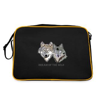 DREAM OF THE WILD - Retro Bag - black/gold - Back