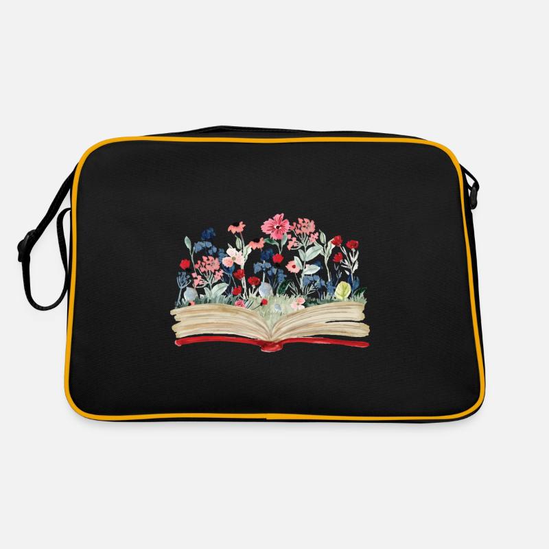 Bookworm Bookworm Book Reading Retro Bag