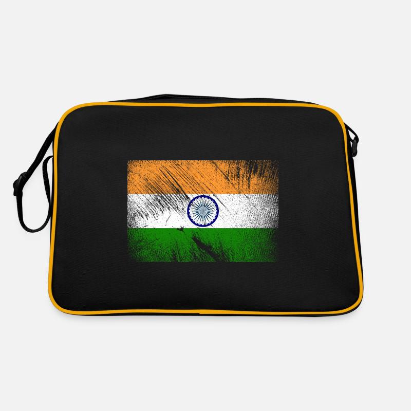 Drapeau de l'Inde - grunge vintage Sac Retro