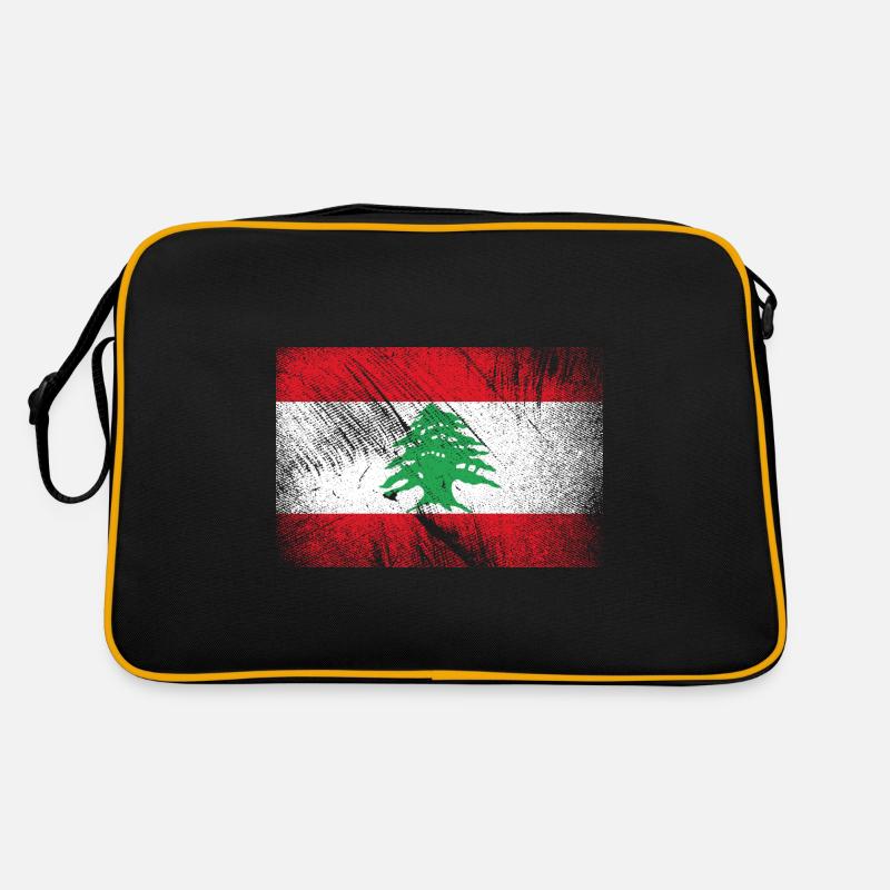 Drapeau du Liban - Vintage Grunge Sac Retro
