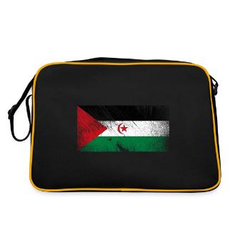 Drapeau du Sahara Occidental - Grunge Vintage - Sac Retro - noir/or - Dos