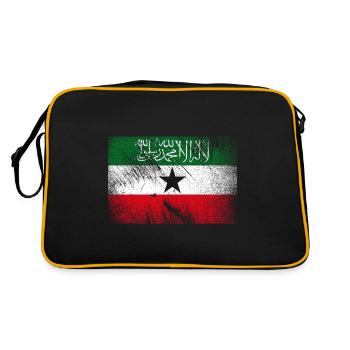 Somaliland Flag - Vintage Grunge - Retro Bag - black/gold - Back