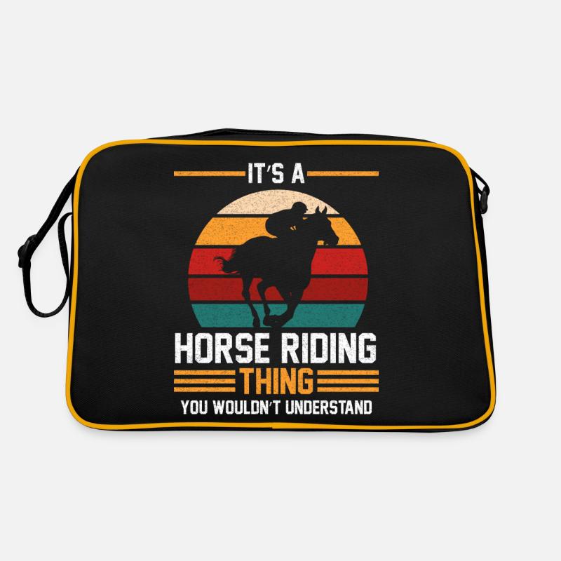 Cadeau de professeur d'équitation Sac Retro