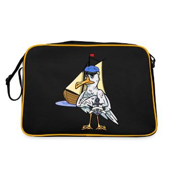 Marin Marin Navire Capitaine - Sac Retro - noir/or - Dos