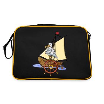 Maritim Bateau Volant Marins Seagull Voilier - Sac Retro - noir/or - Dos