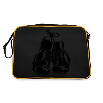 Gants de boxe Symbole Sports de boxe - Sac Retro - noir/or - Dos