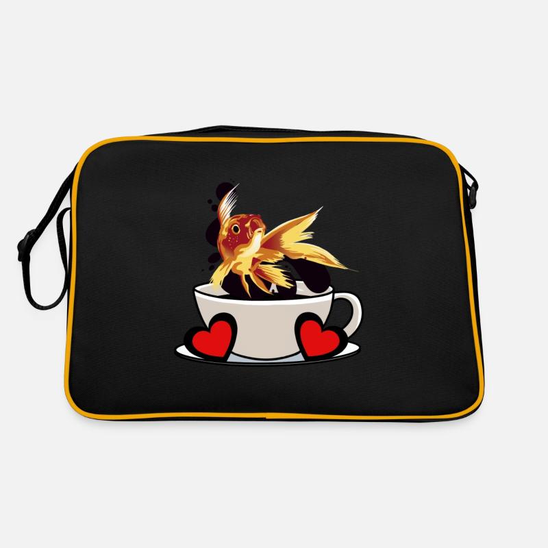 Coffee Break Fish Caffeine Refreshment Fantasy Retro Bag
