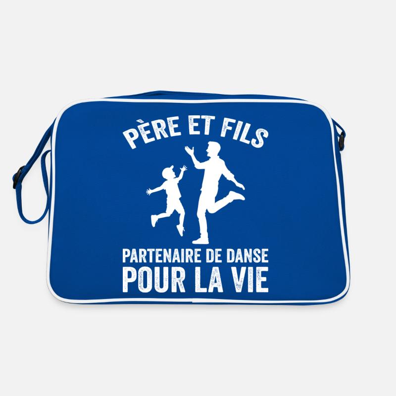 Father and Son Dance For Life Partner Dad Retro Bag