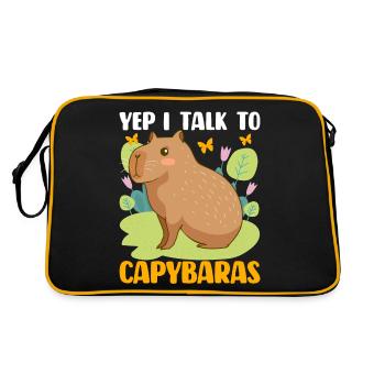 Capybara Capy - Sac Retro - noir/or - Dos