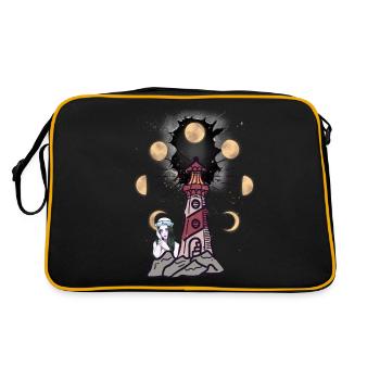 Phare Phares marin maritime fille - Sac Retro - noir/or - Dos