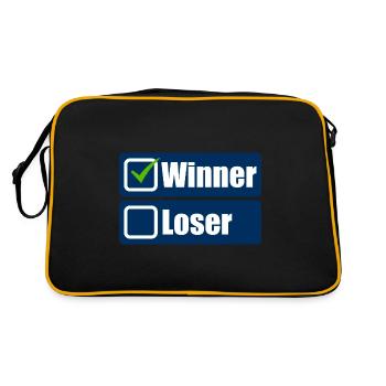 Winner - Retro Bag - black/gold - Back