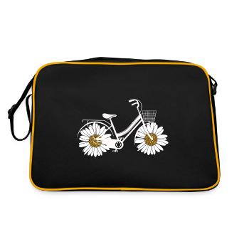 Daisy Bike Femmes Vélo de fleurs de jardin - Sac Retro - noir/or - Dos