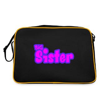 Big Sis Sœur aînée Famille frère ou sœur - Sac Retro - noir/or - Dos