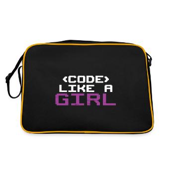 Programmer Coder Software Developer - Retro Bag - black/gold - Back