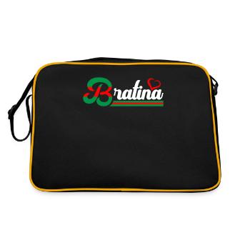 Bratina Bratan Russie - Sac Retro - noir/or - Dos