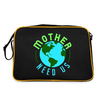 Changement climatique Environnement Durable - Sac Retro - noir/or - Dos